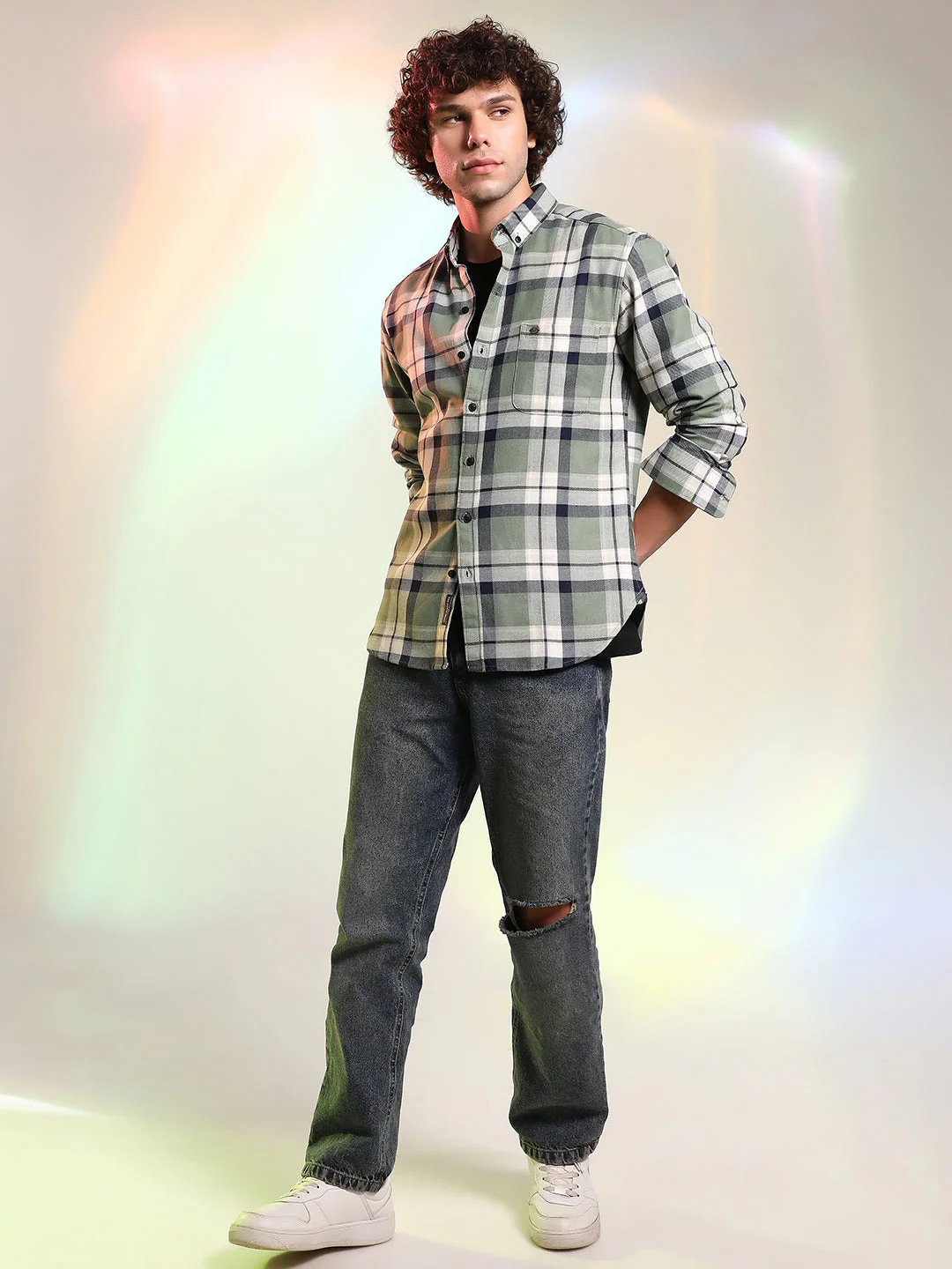 Shadow-Checkered Shirt - Image 5