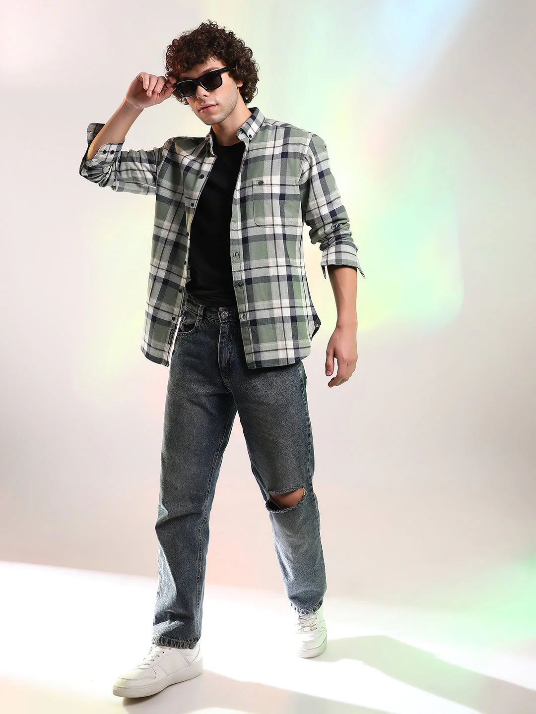 Shadow-Checkered Shirt - Image 6