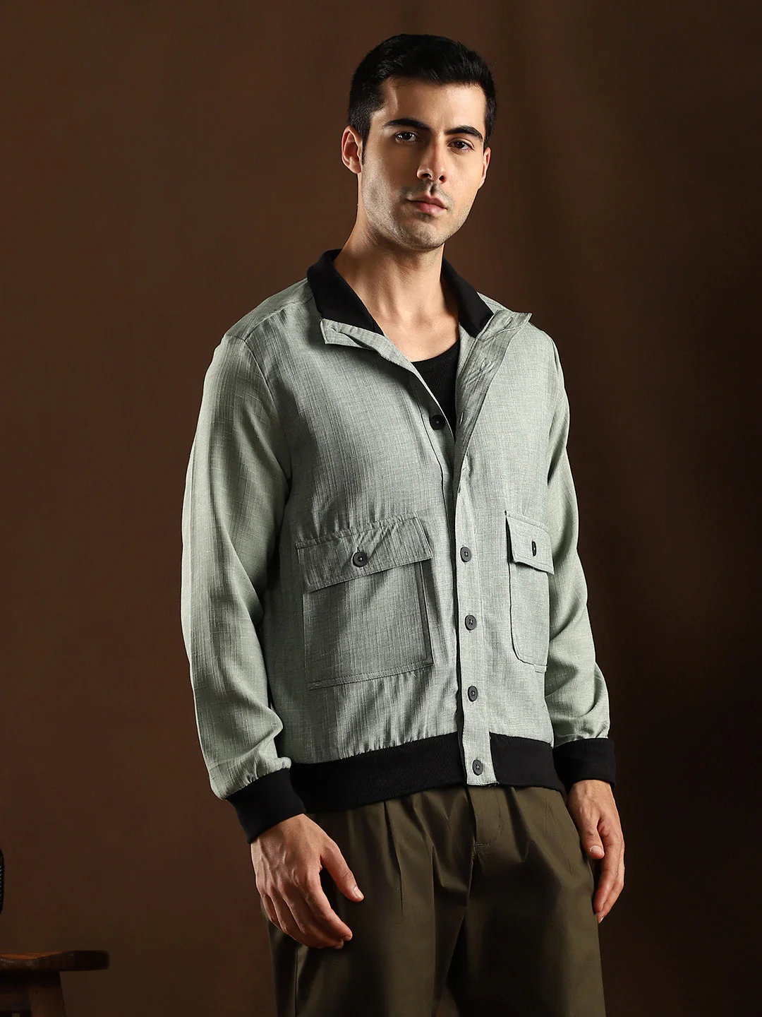 Tactile-Utility Bomber Jacket - Image 3