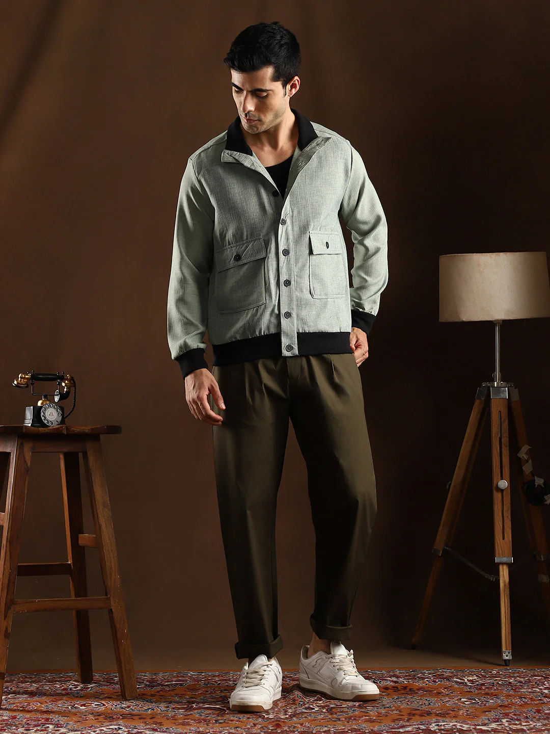 Tactile-Utility Bomber Jacket - Image 5