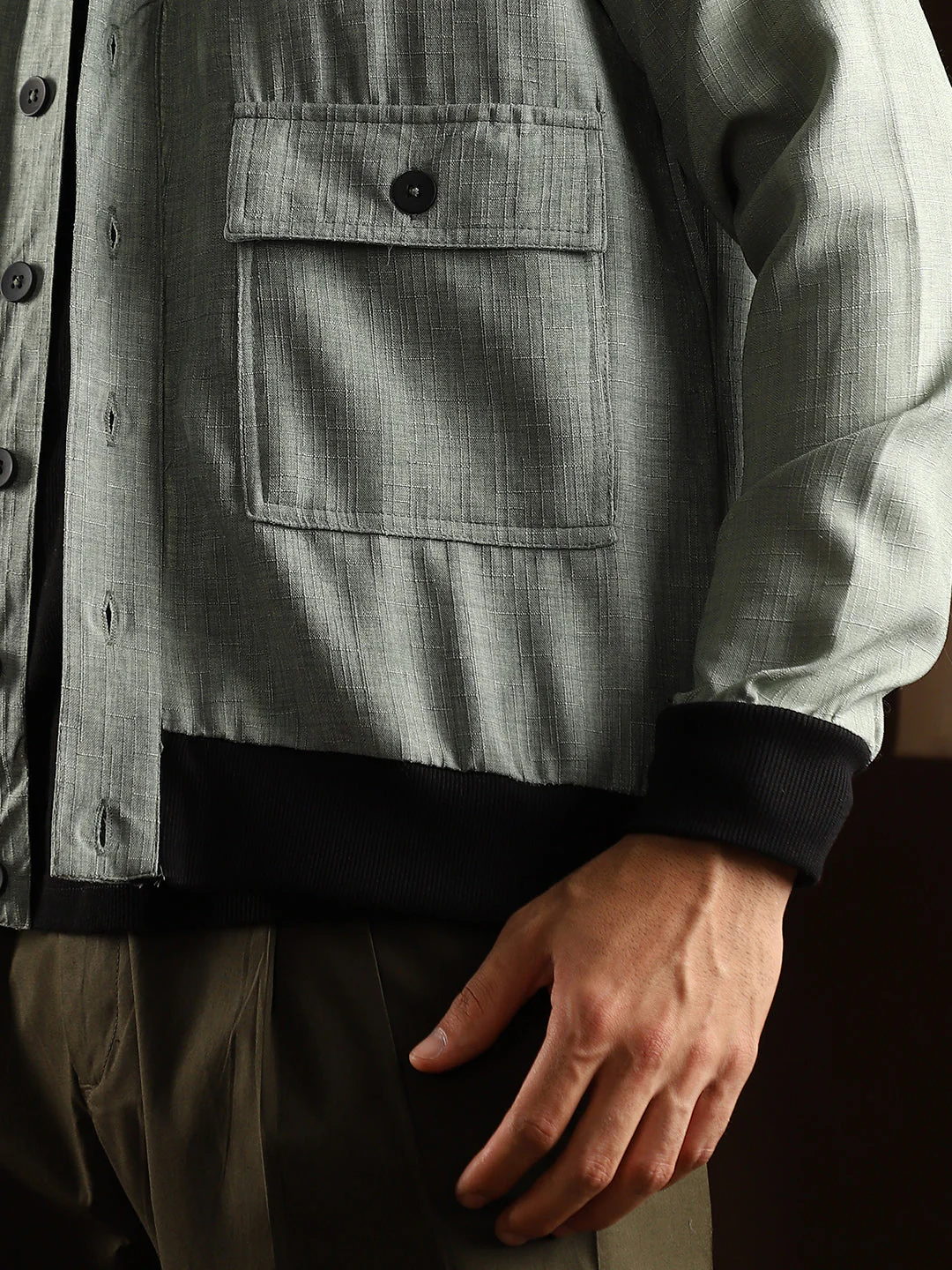 Tactile-Utility Bomber Jacket - Image 8