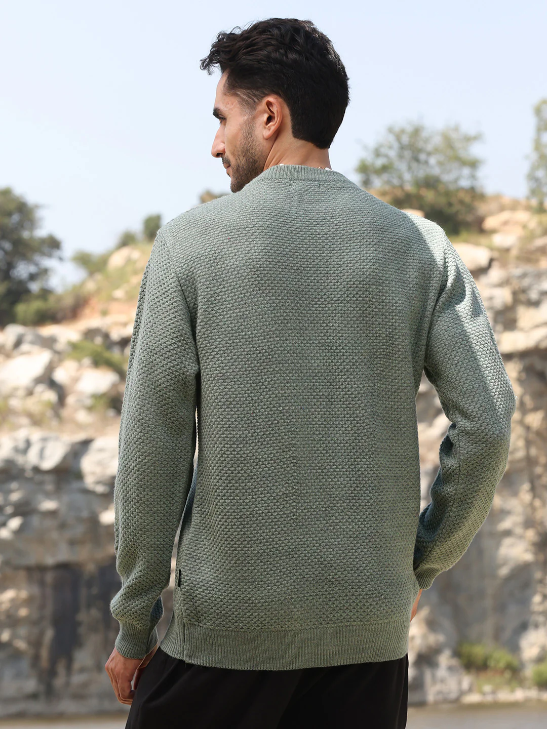 Textured Knit Pullover Sweater - Image 14