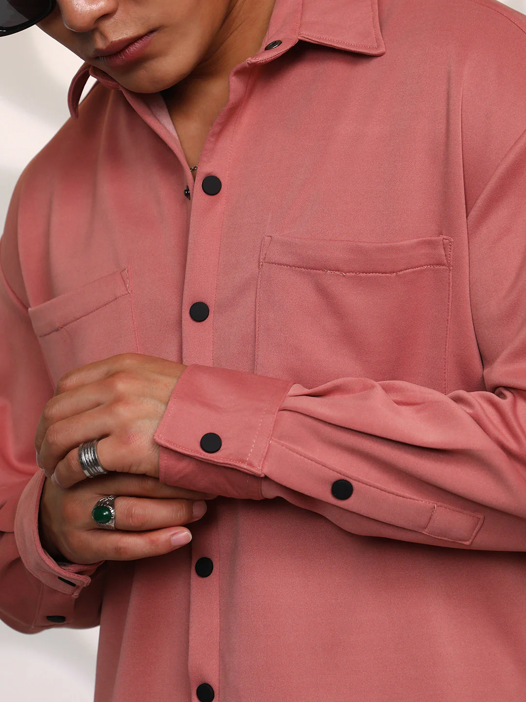 Solid Utility Shacket - Image 7