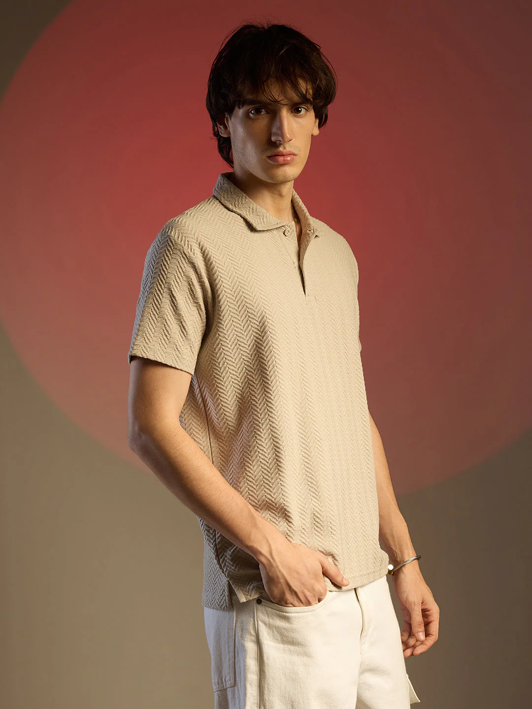 Chevron Polo T-Shirt - Image 4