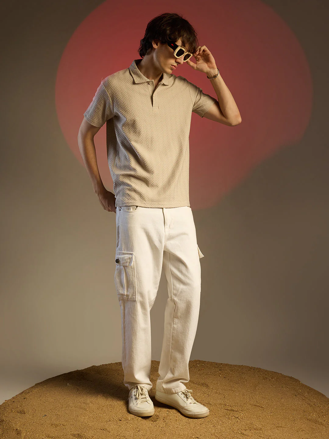 Chevron Polo T-Shirt - Image 7