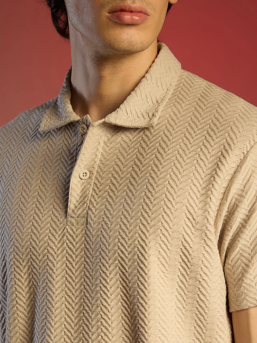 Chevron Polo T-Shirt - Image 8