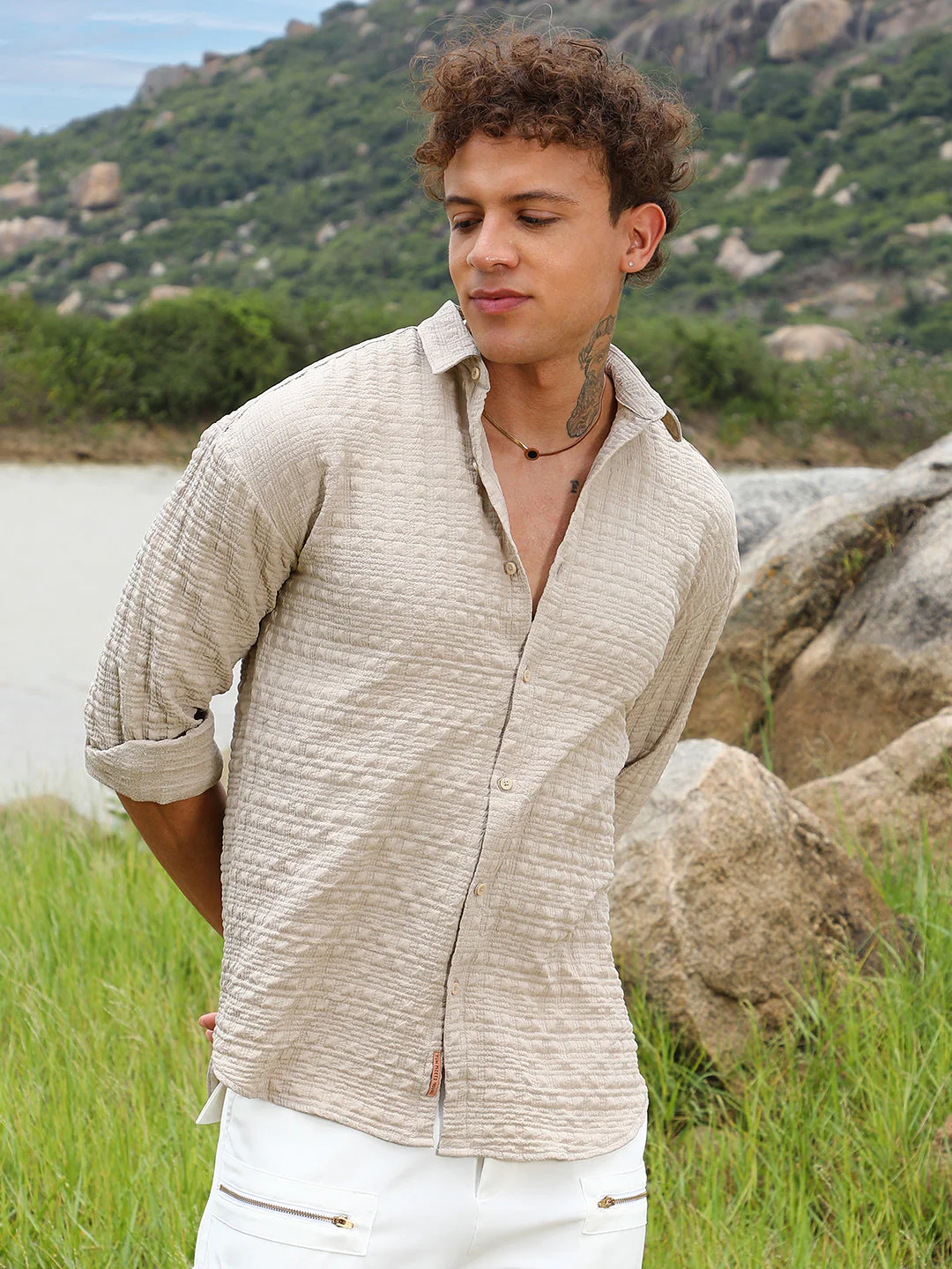 Dimentional-Textured Shirt - Image 2