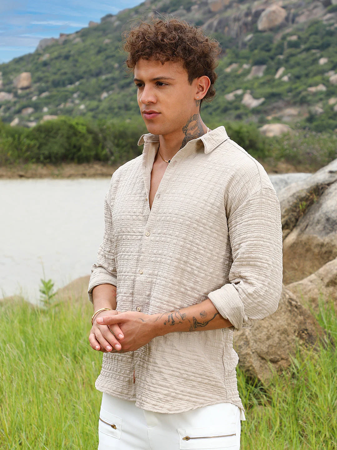 Dimentional-Textured Shirt - Image 3