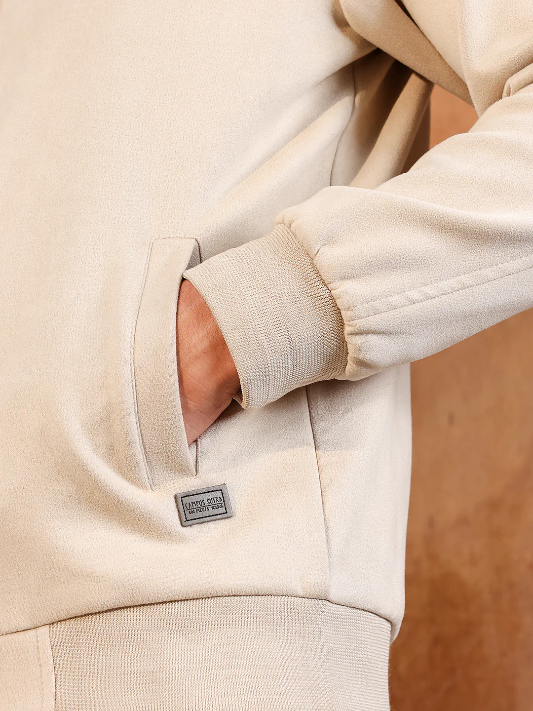 Fur-Lined Suede Bomber Jacket - Image 8