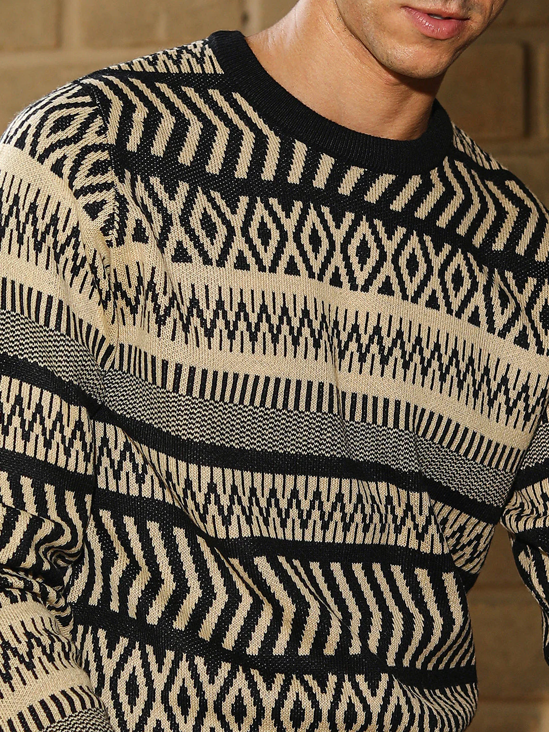Scandi-Jacquard Pullover Sweater - Image 7