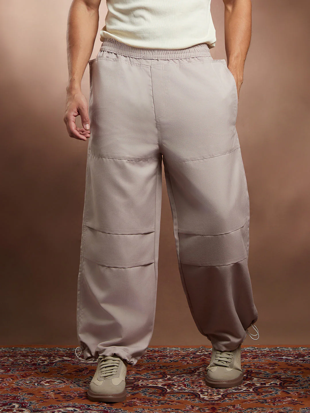 Panelled Parachute Trousers - Image 2