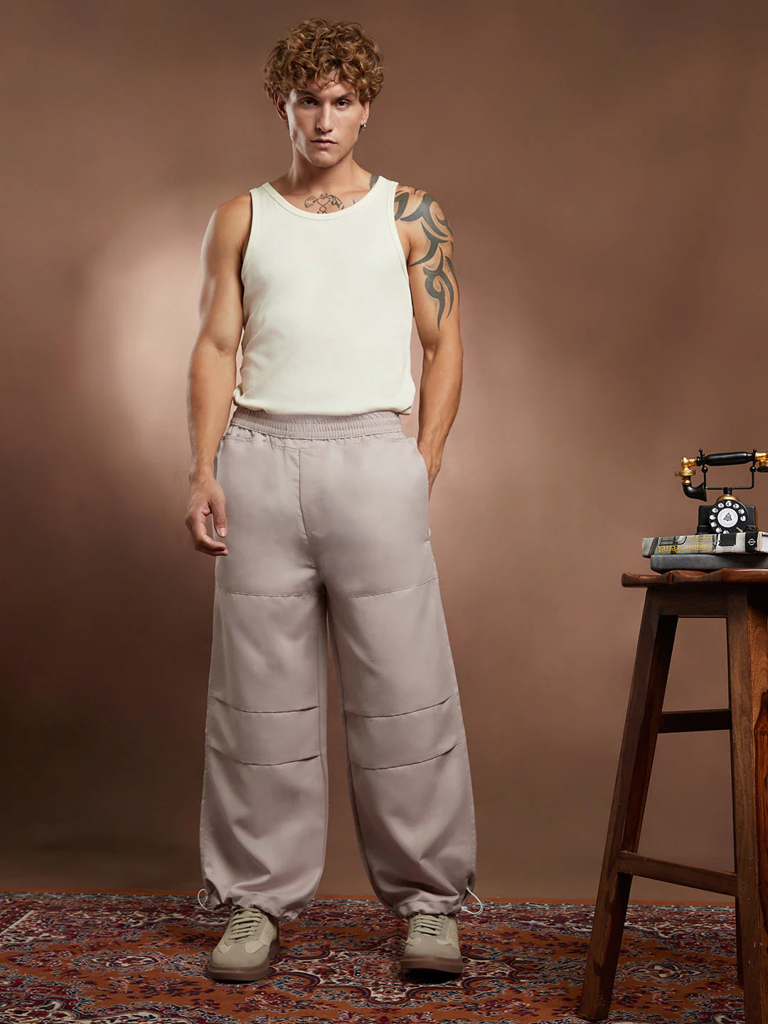 Panelled Parachute Trousers - Image 5