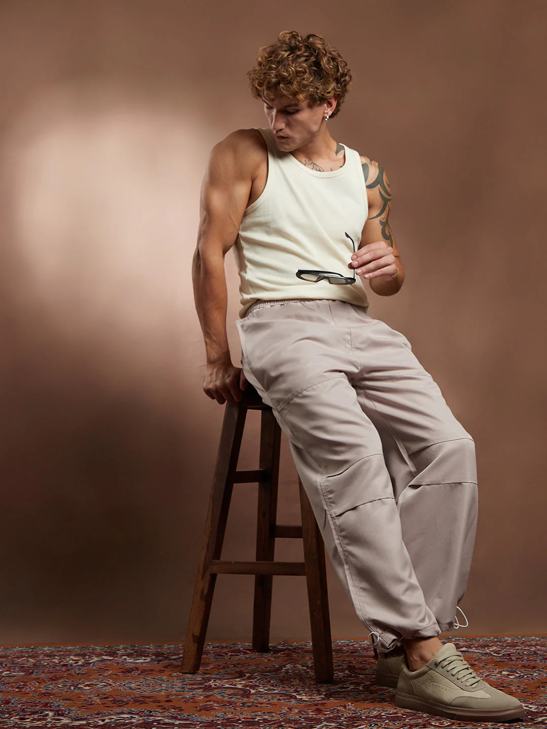 Panelled Parachute Trousers - Image 6