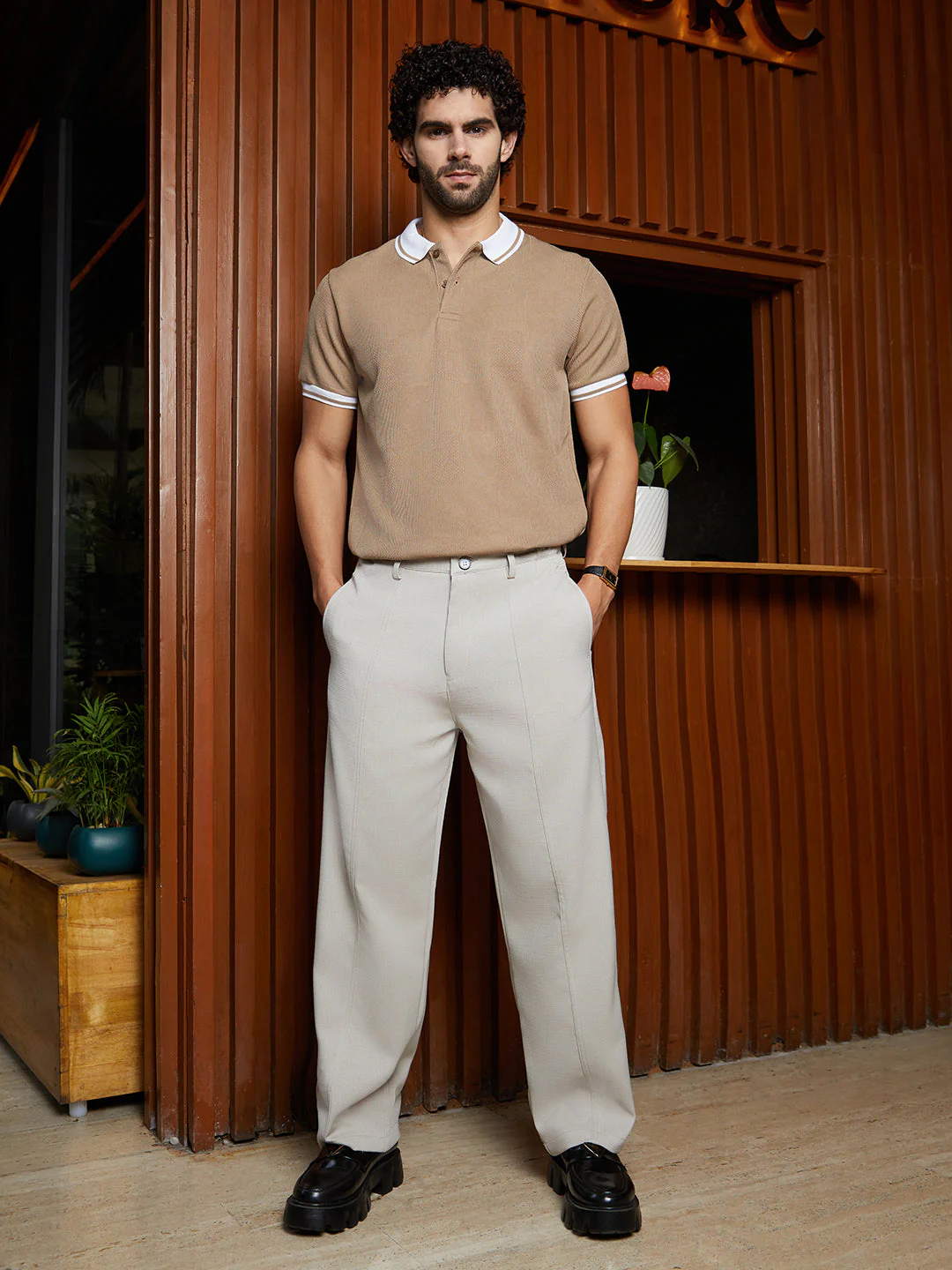 Lightweight - Panelled Tailored Trousers - Image 5