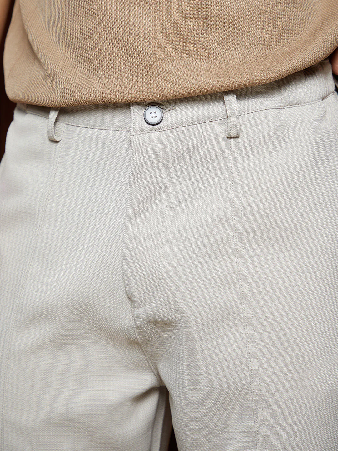 Lightweight - Panelled Tailored Trousers - Image 7