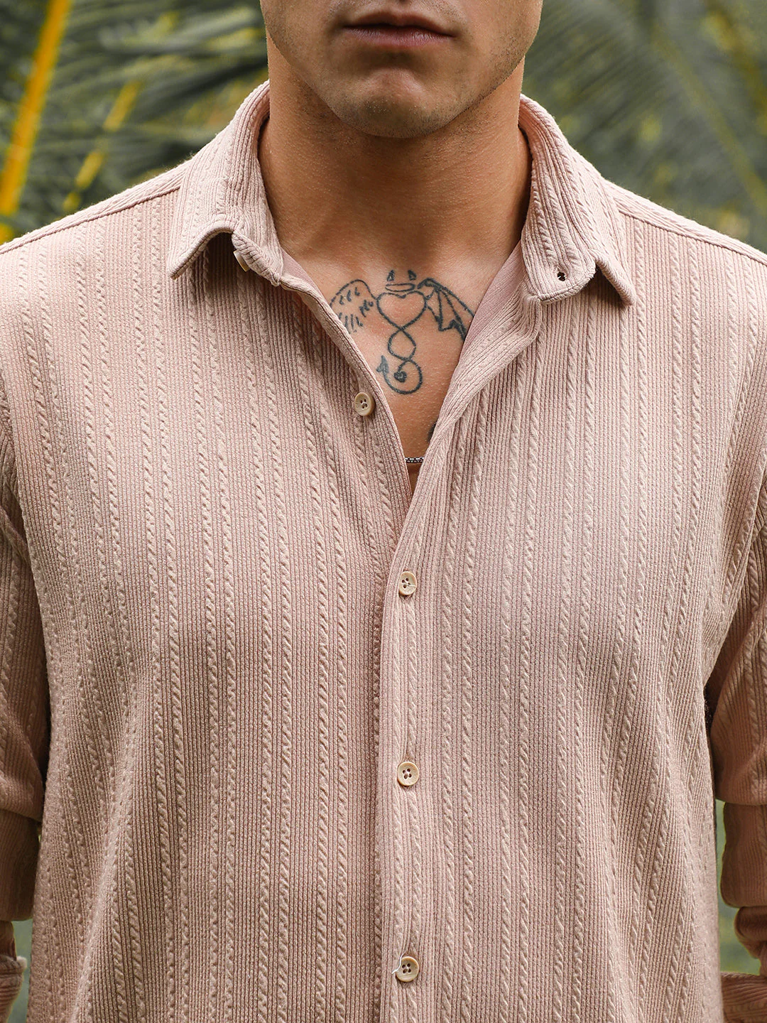 Ribbed-Rope Tactile Shirt - Image 7