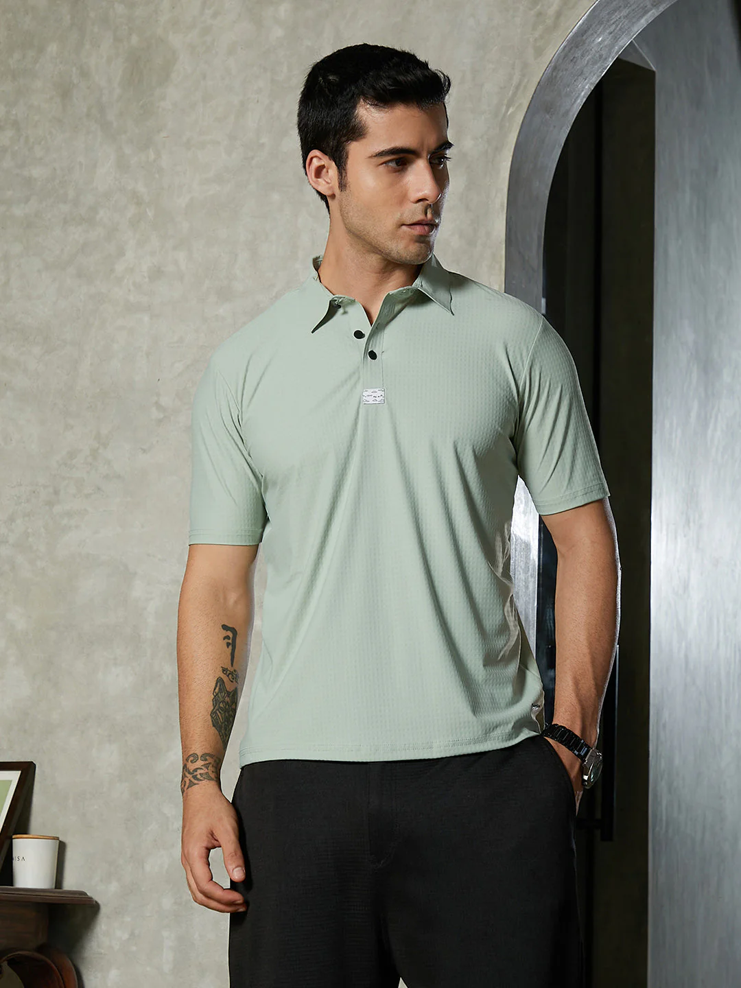 Seamless Cuboid Polo T-Shirt - Image 2