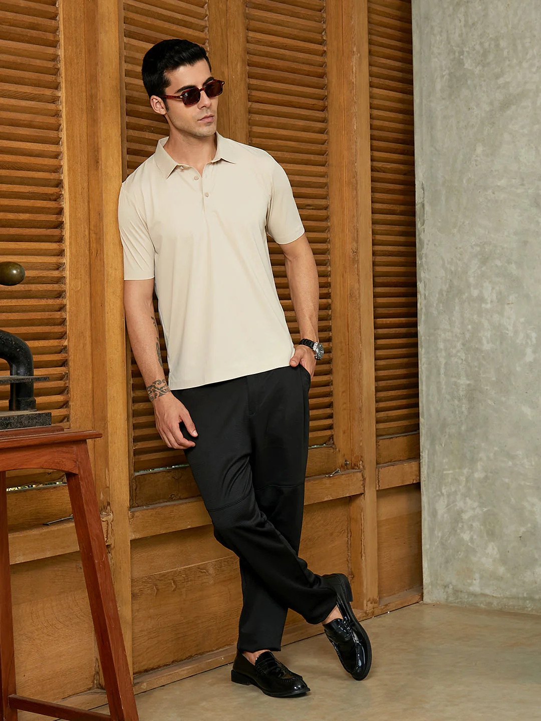 Seamless Solid Polo T-Shirt - Image 6