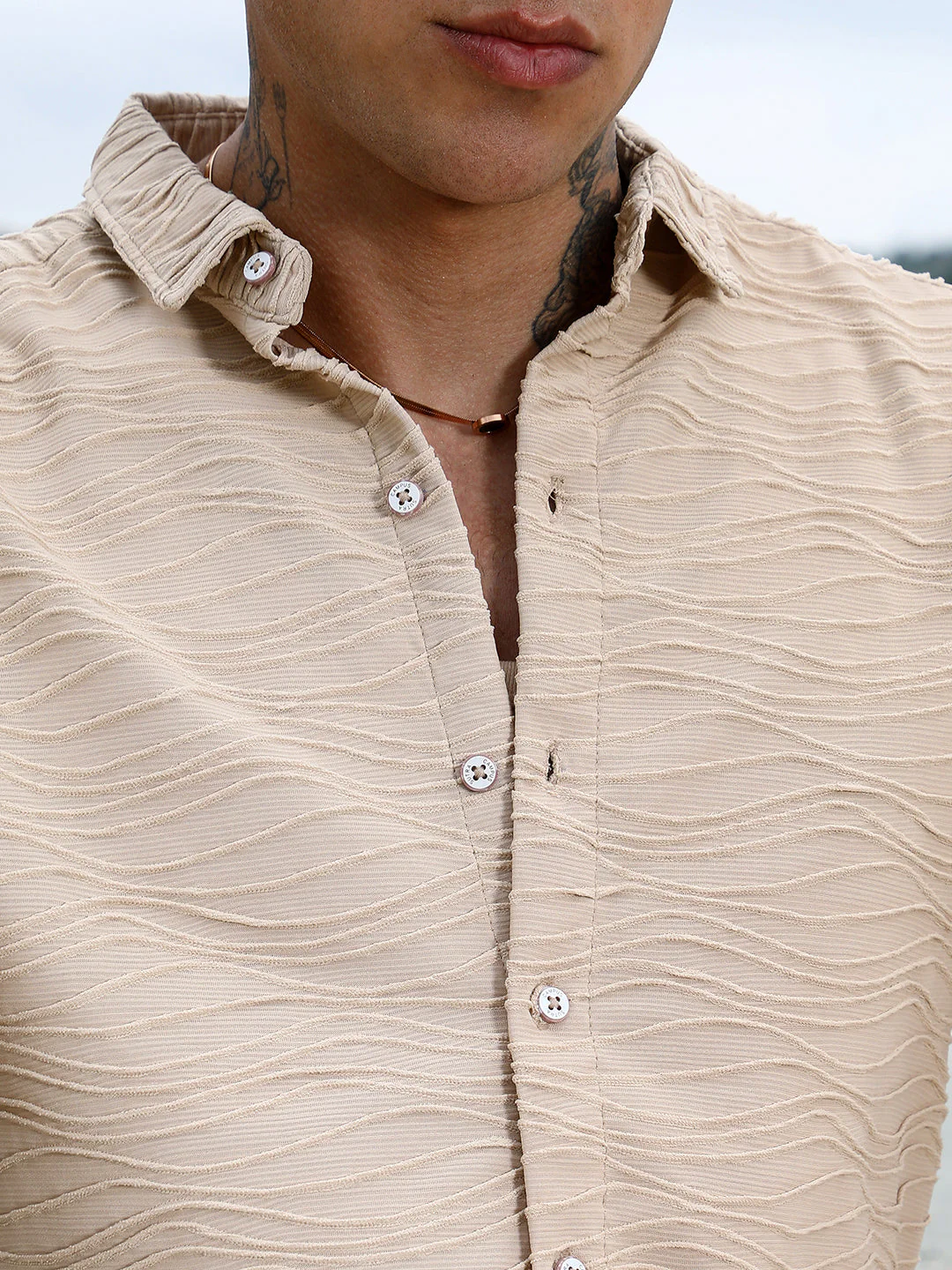 Self-Design Wave Shirt - Image 7