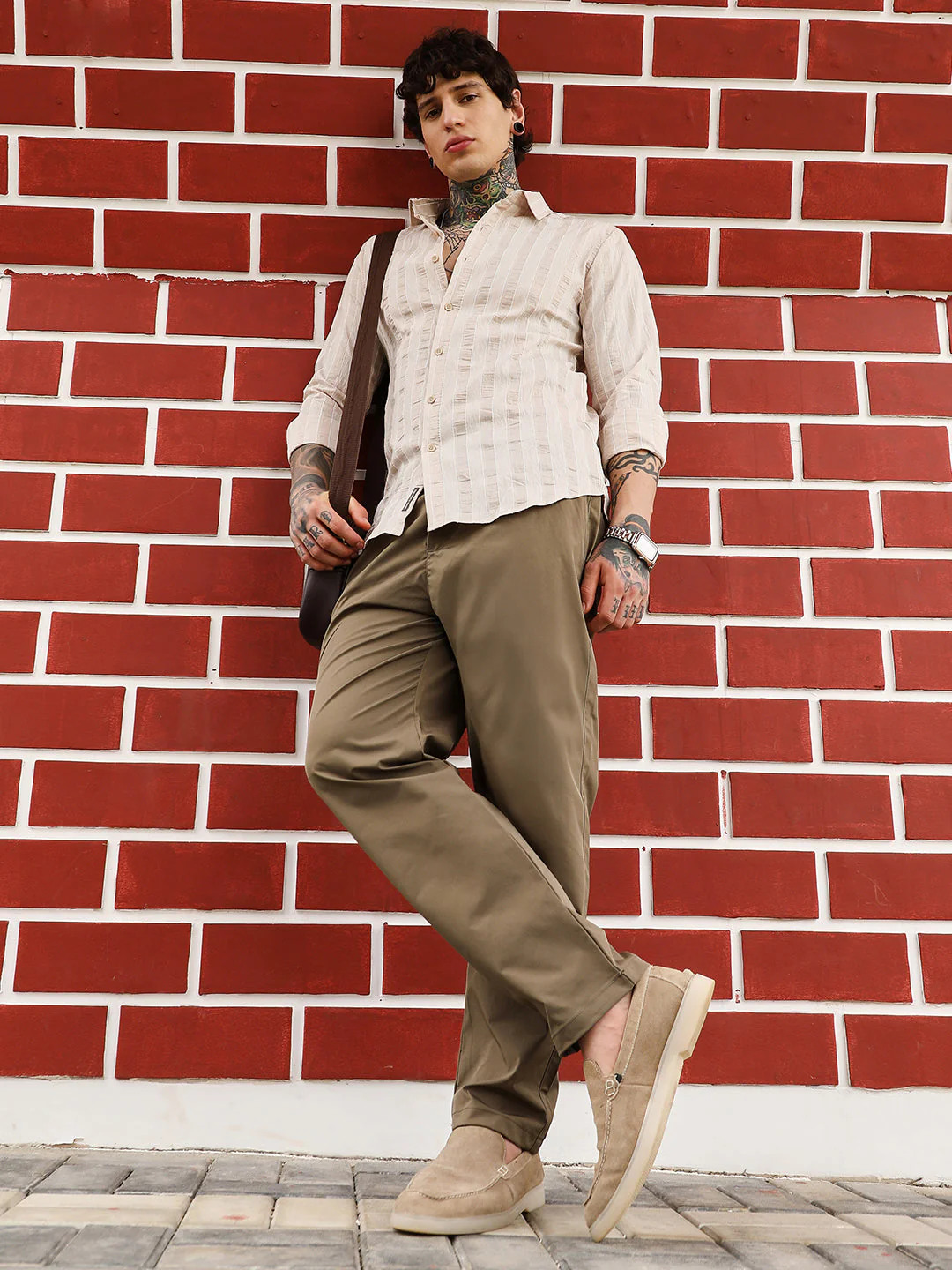 Textured Candy-Striped Shirt - Image 6
