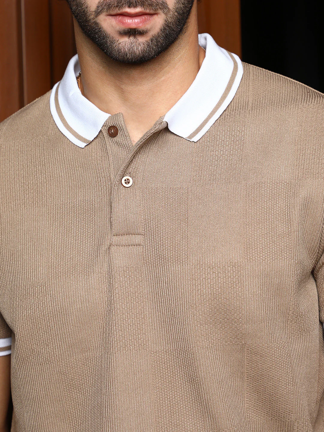 Cuboid-Stripe Polo T-Shirt - Image 7