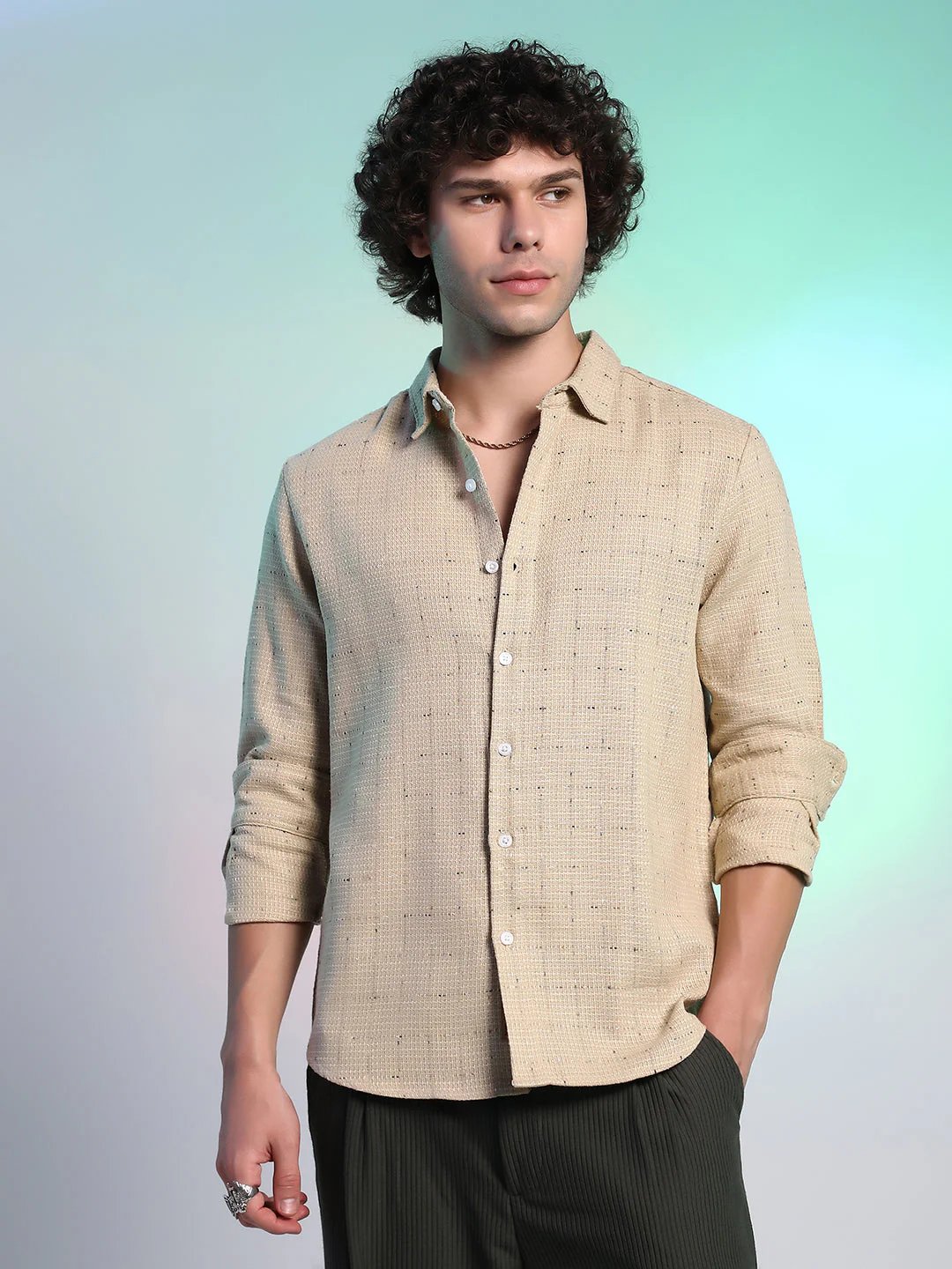 Ditsy Grid Shirt - Image 2