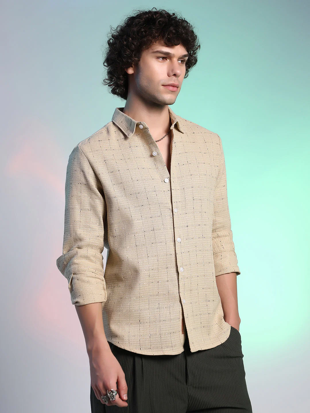 Ditsy Grid Shirt - Image 3