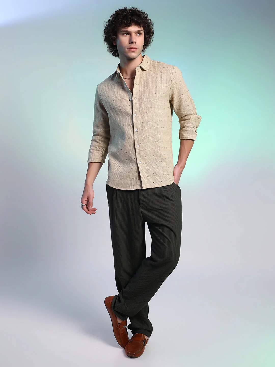 Ditsy Grid Shirt - Image 5