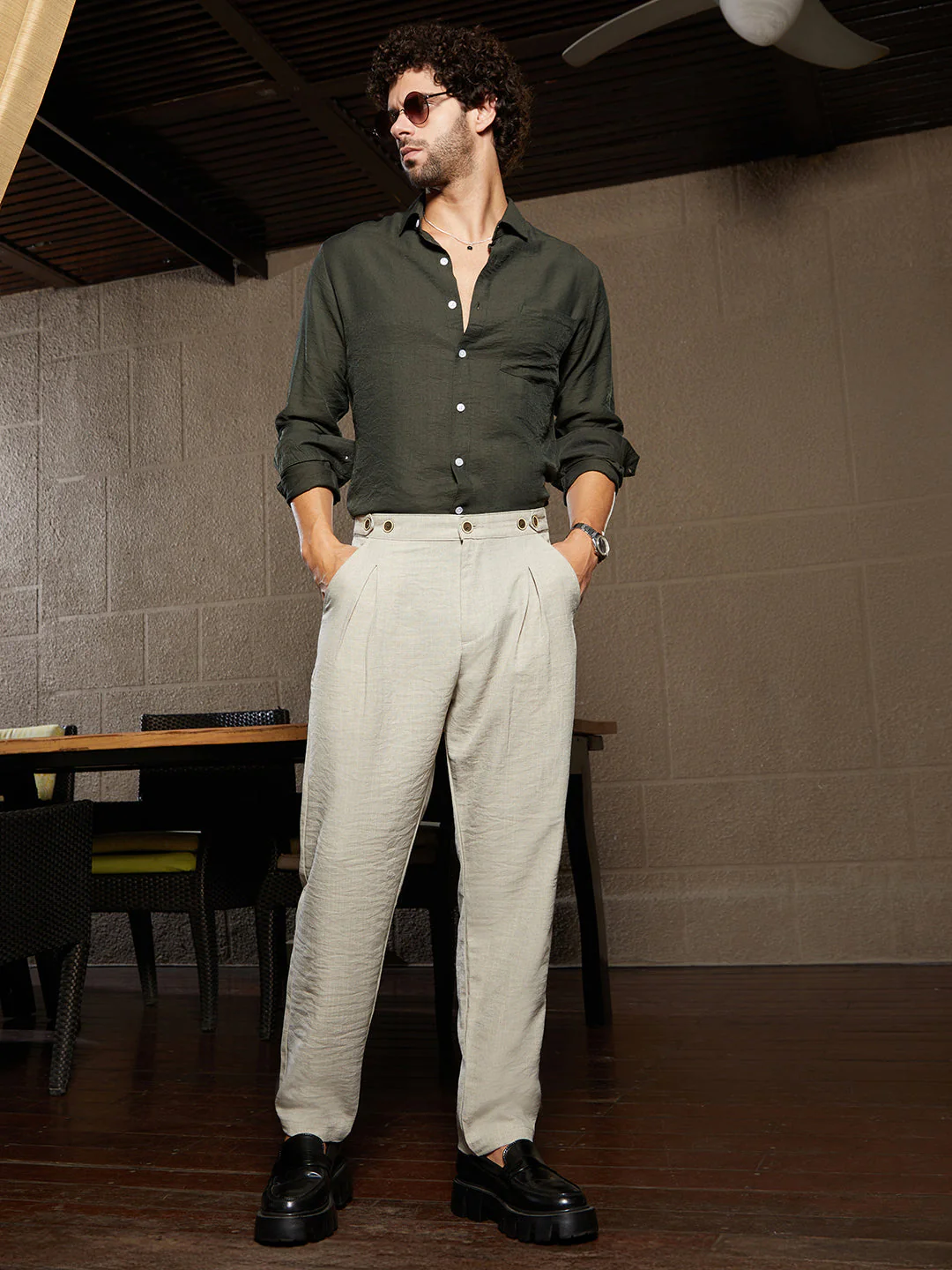 Lightweight - Pleated Tailored Trousers - Image 6
