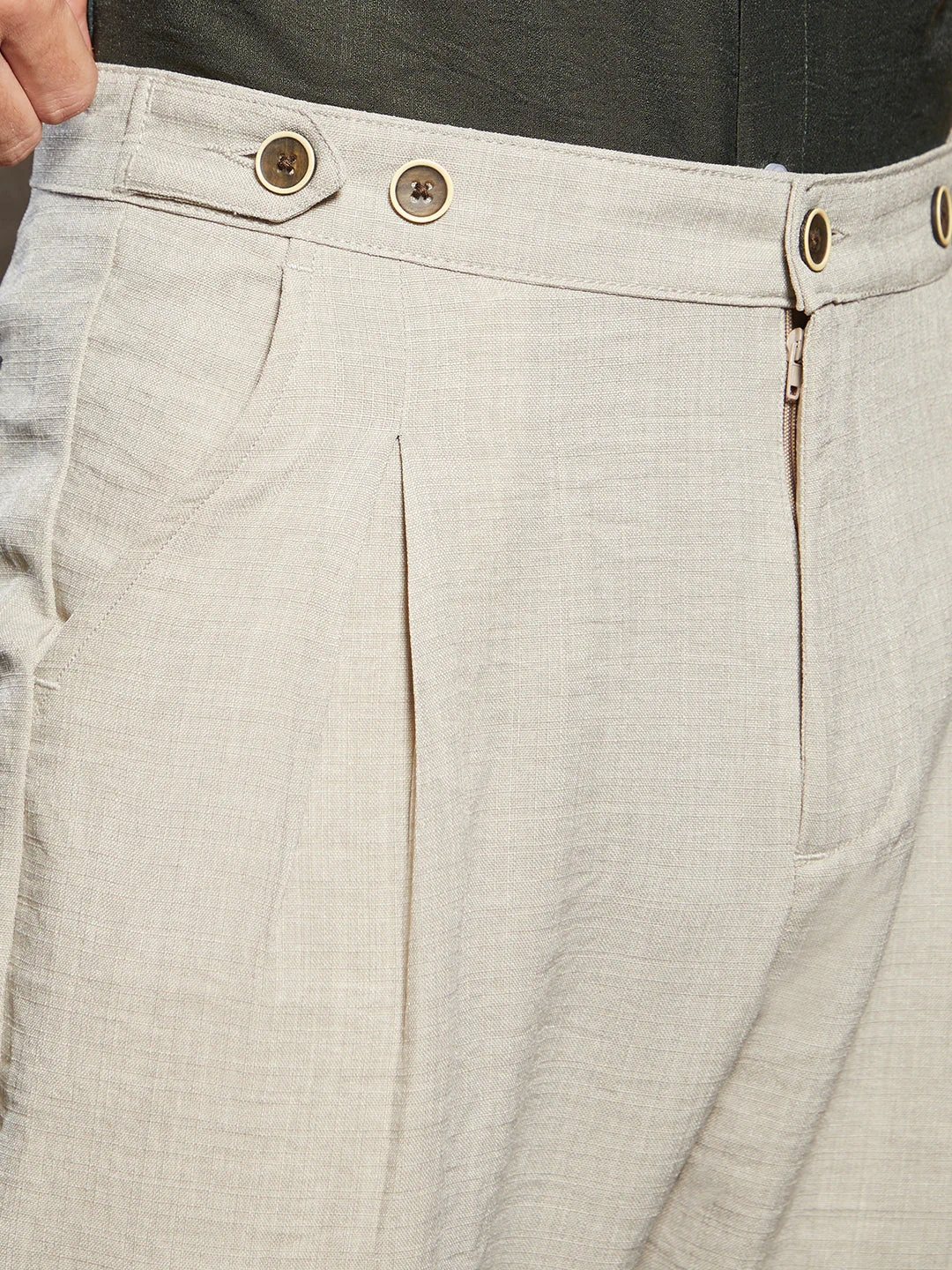 Lightweight - Pleated Tailored Trousers - Image 7