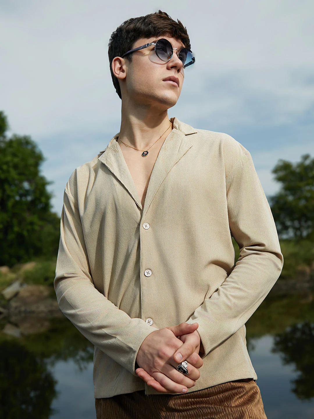 Ribbed Oversized Shirt