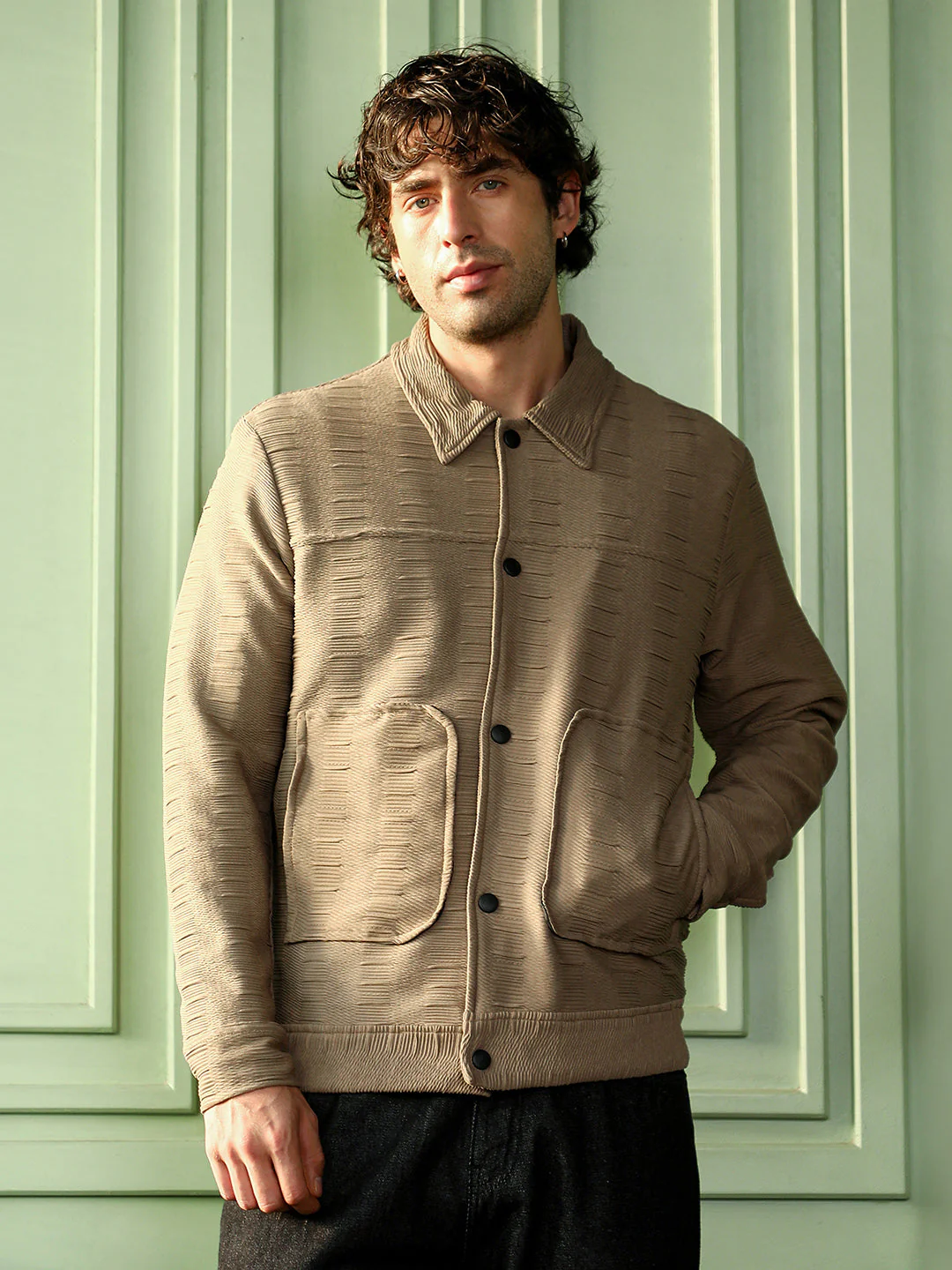 Ruche-Tactile Panelled Jacket - Image 2