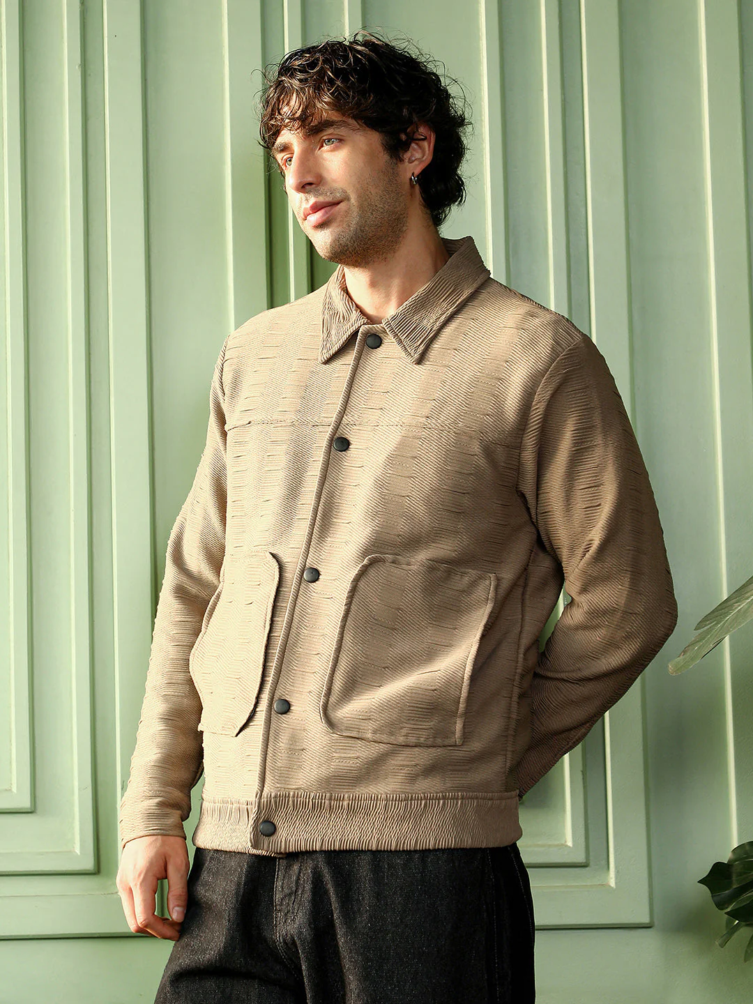 Ruche-Tactile Panelled Jacket - Image 3
