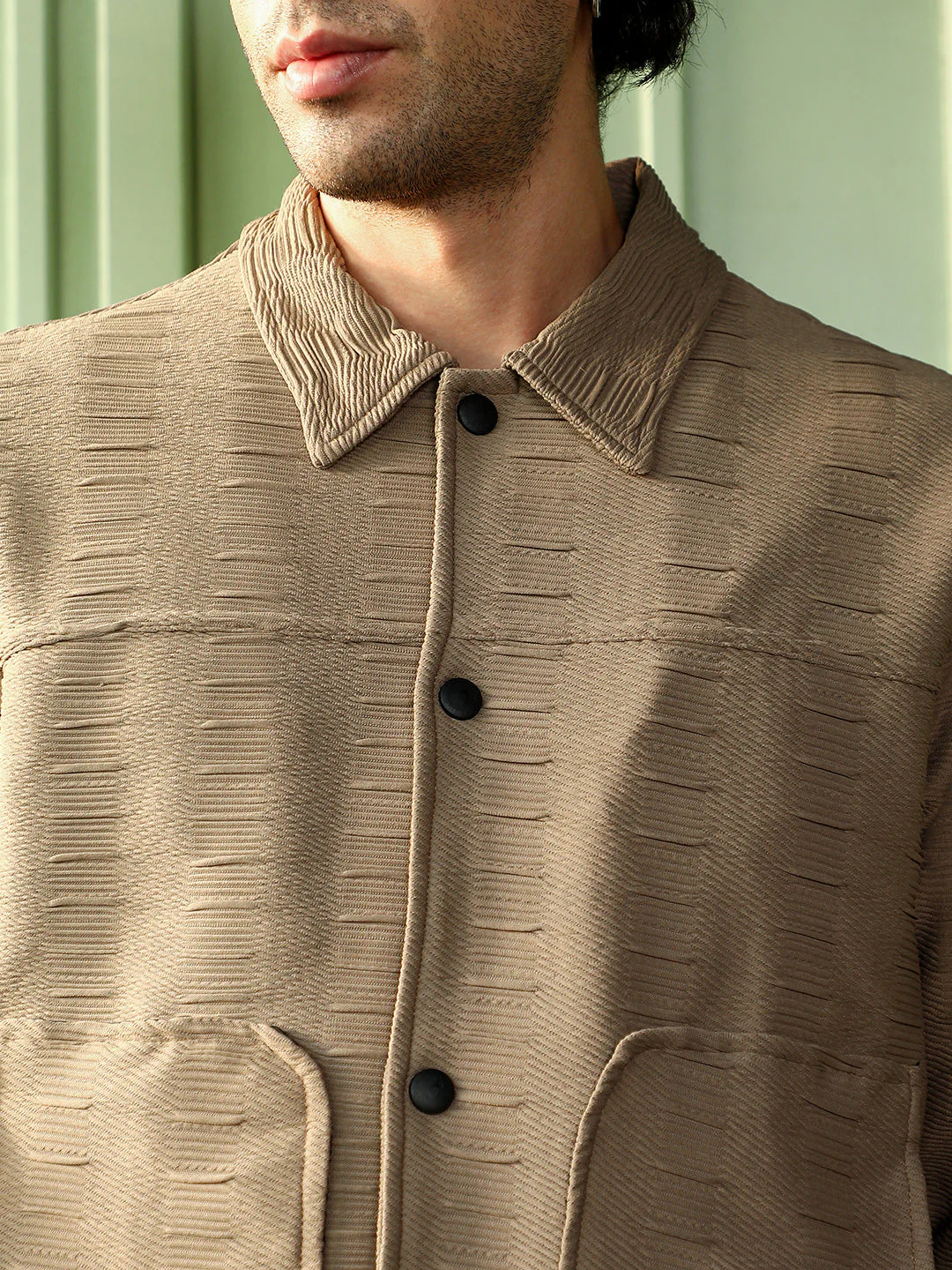Ruche-Tactile Panelled Jacket - Image 7