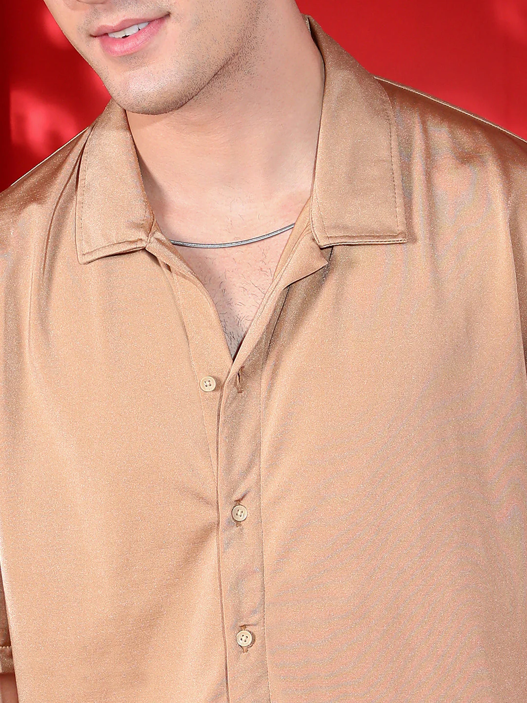 Satin Oversized Shirt - Image 7