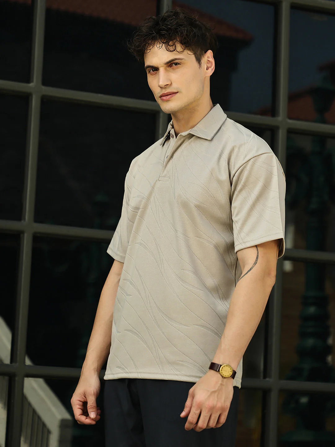 Scratch-Tactile Polo T-Shirt - Image 3