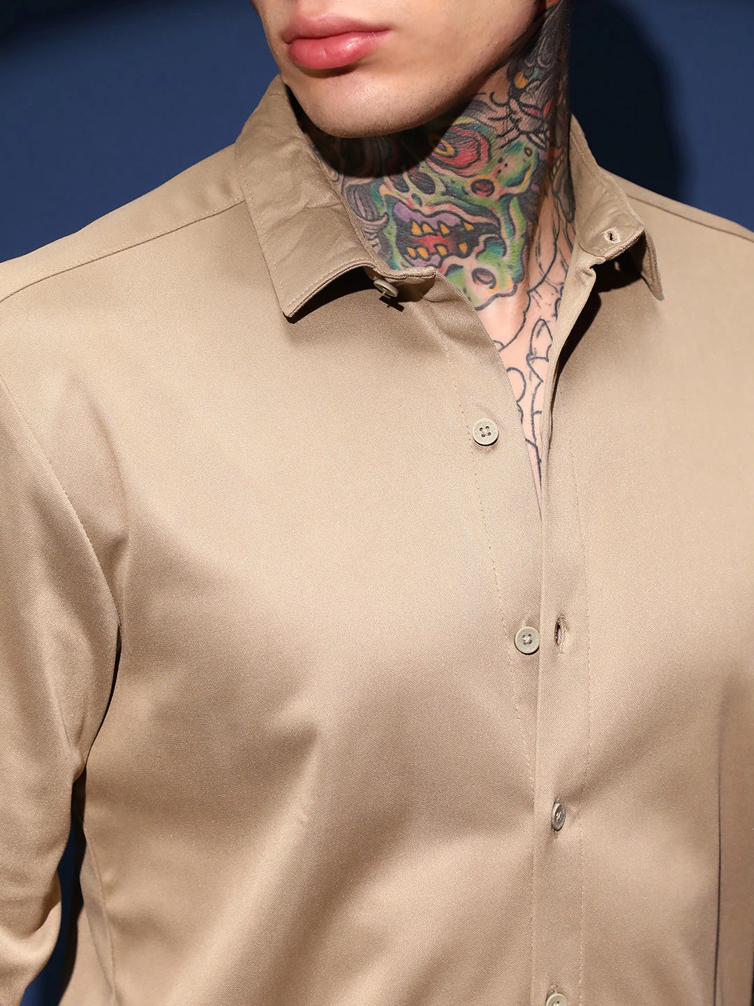 Solid Relaxed Shirt - Image 7