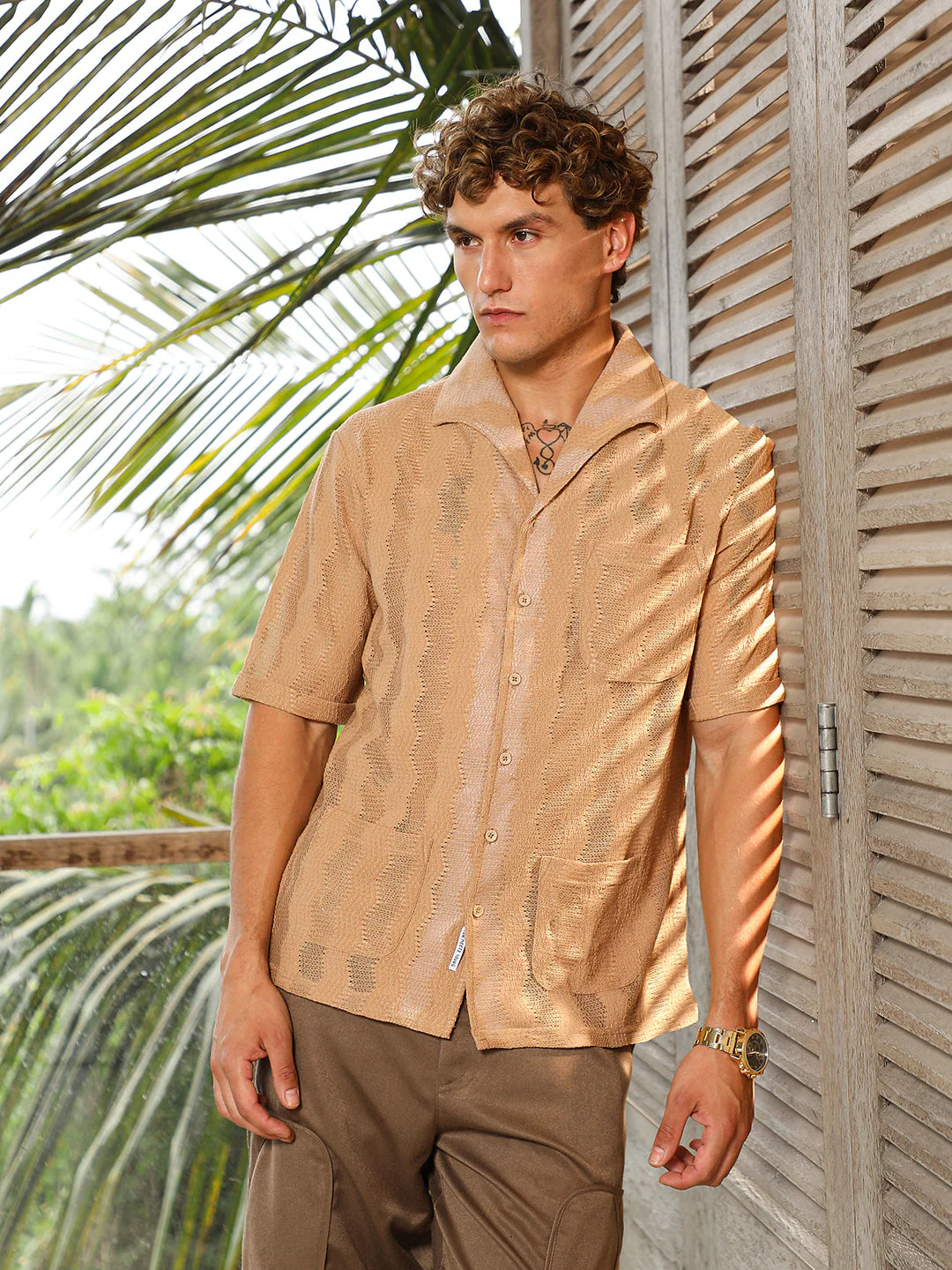 Swirl Open-Knit Shirt - Image 2