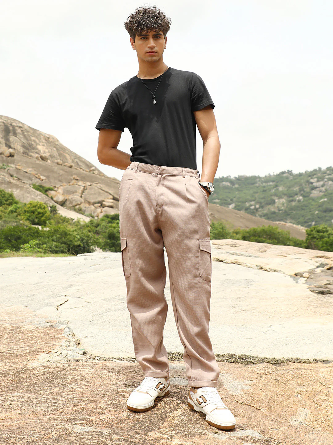 Lightweight - Utility Relaxed-Chino Trousers - Image 5