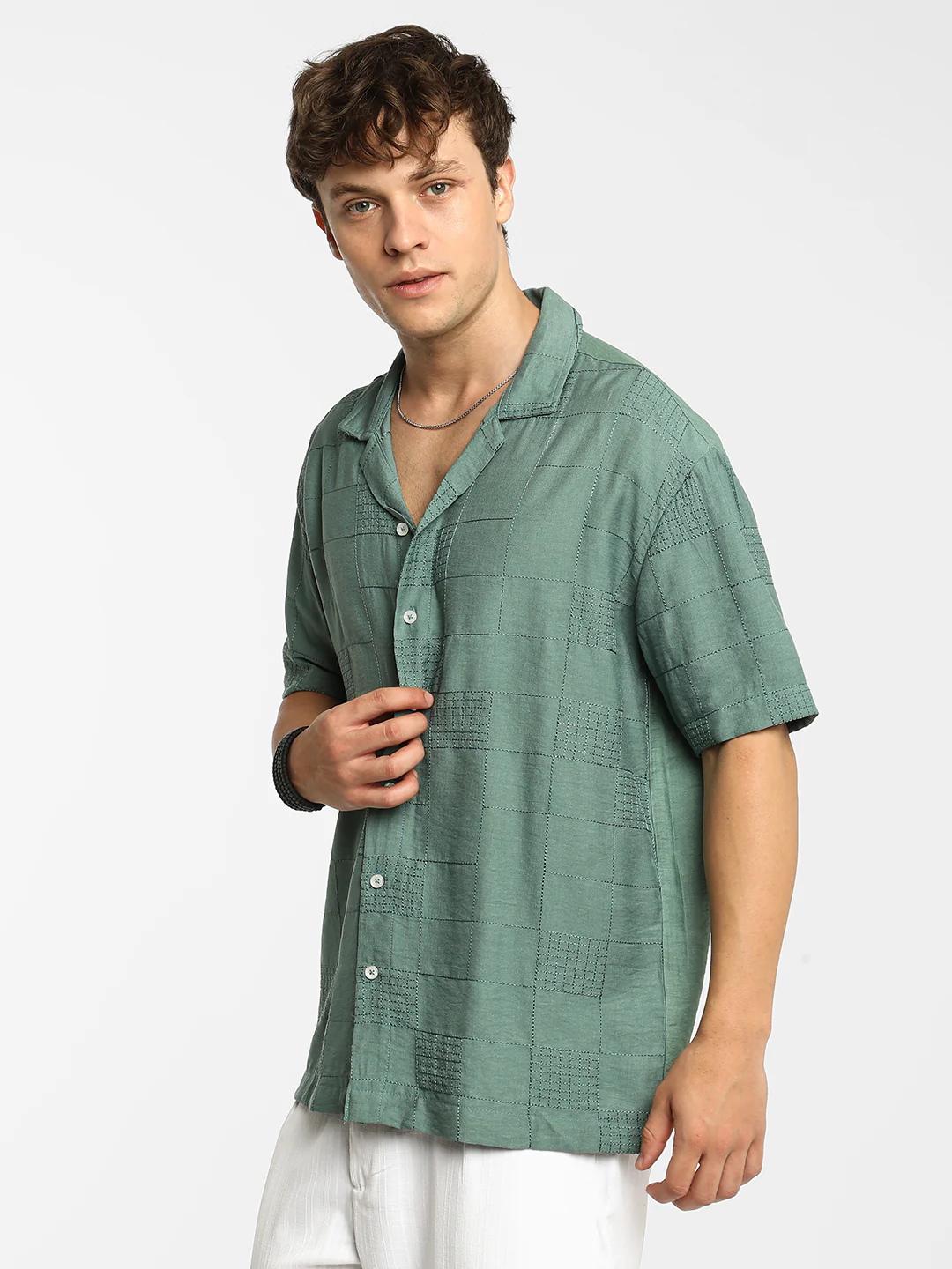 Graph-Tactile Oversized Shirt - Image 10