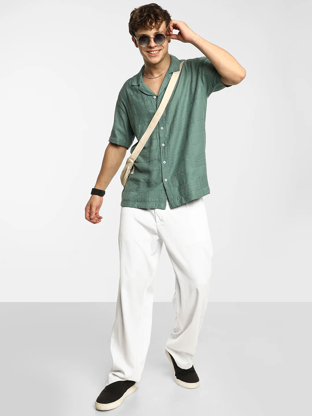 Graph-Tactile Oversized Shirt - Image 13