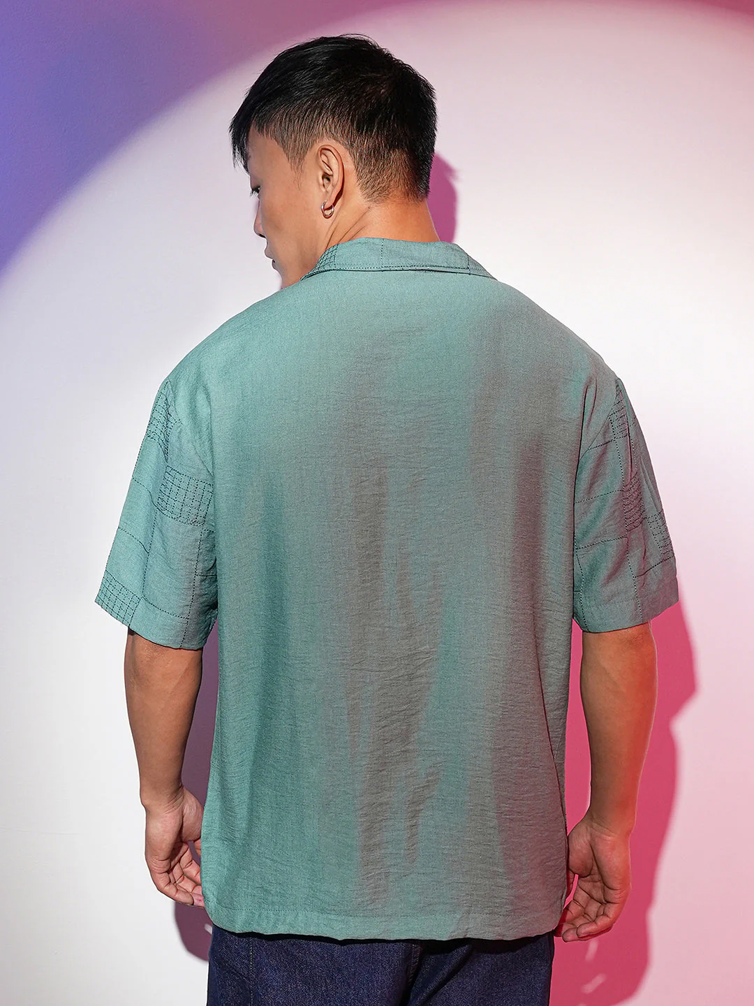 Graph-Tactile Oversized Shirt - Image 4