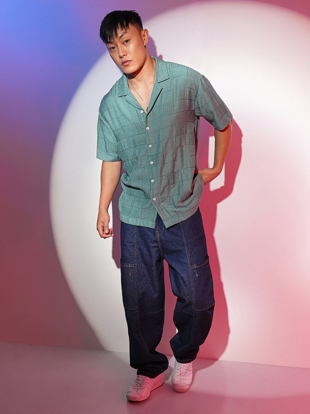Graph-Tactile Oversized Shirt - Image 5