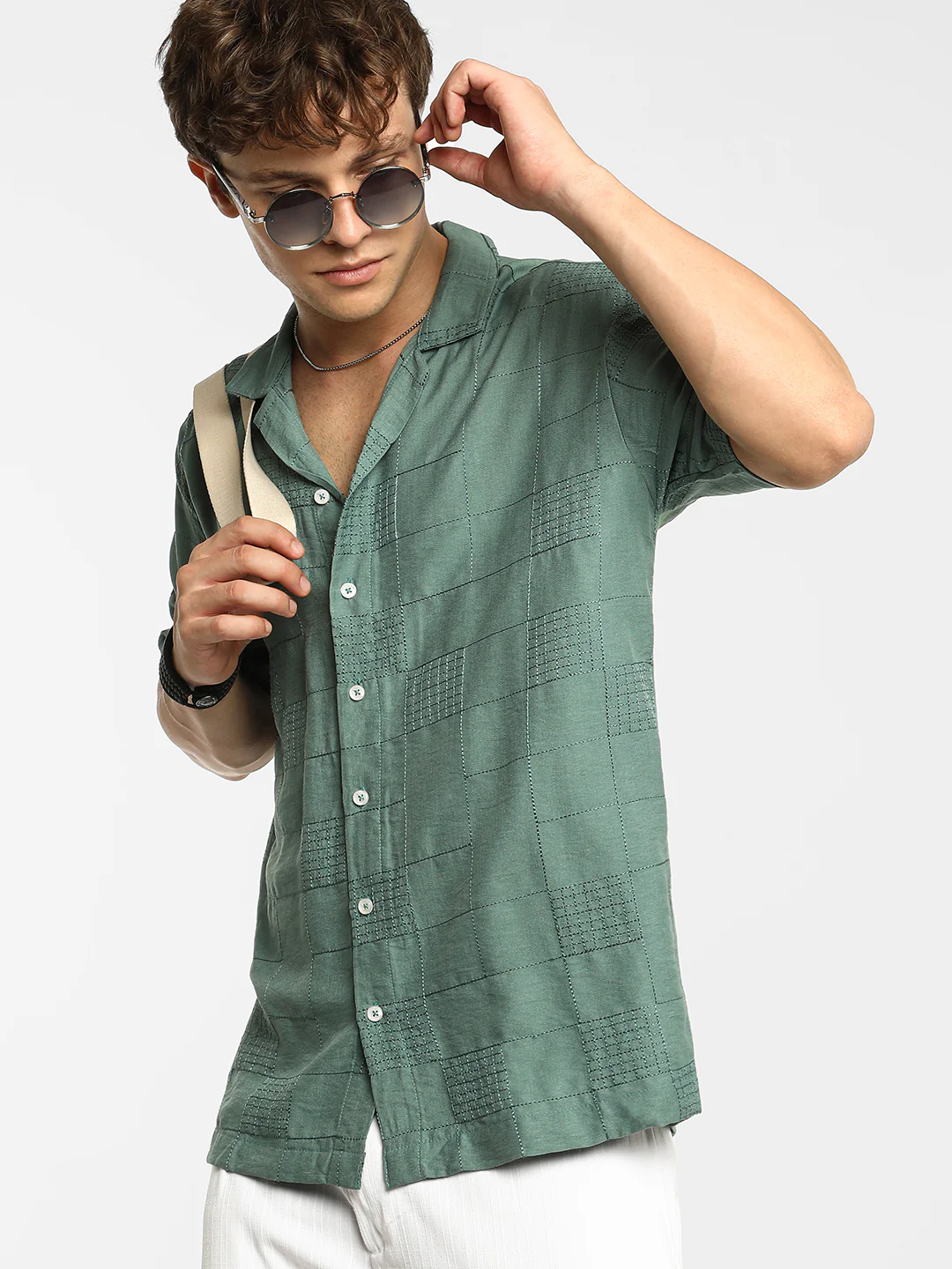Graph-Tactile Oversized Shirt - Image 8