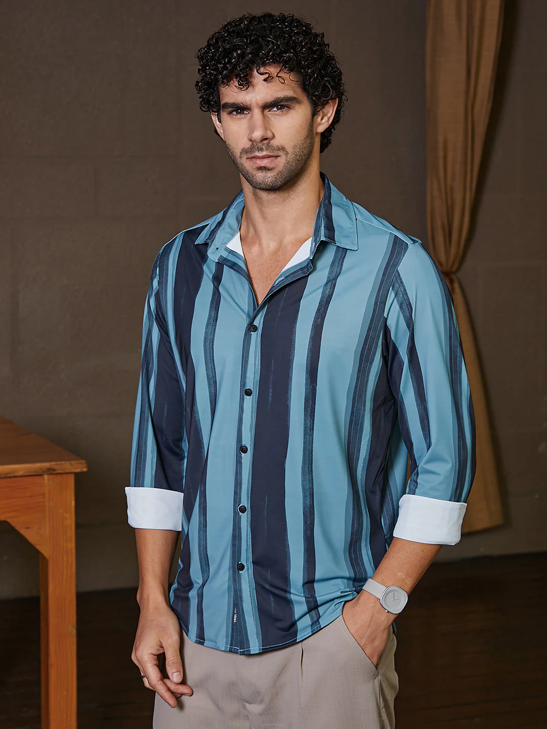 Brushstroke Pattern Shirt - Image 3