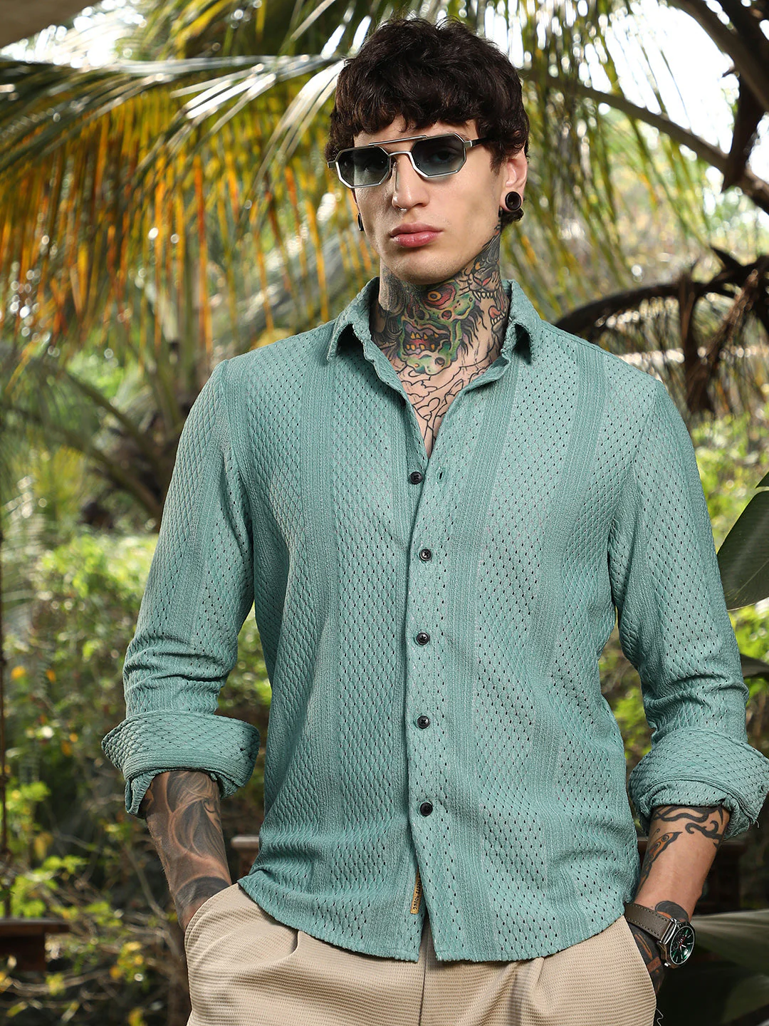 Marquise-Panel Tactile Shirt