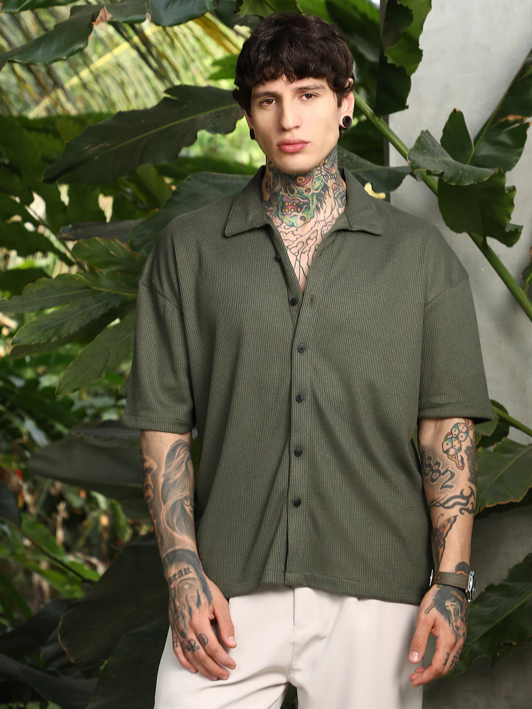 Waffle-Knit Shirt - Image 2