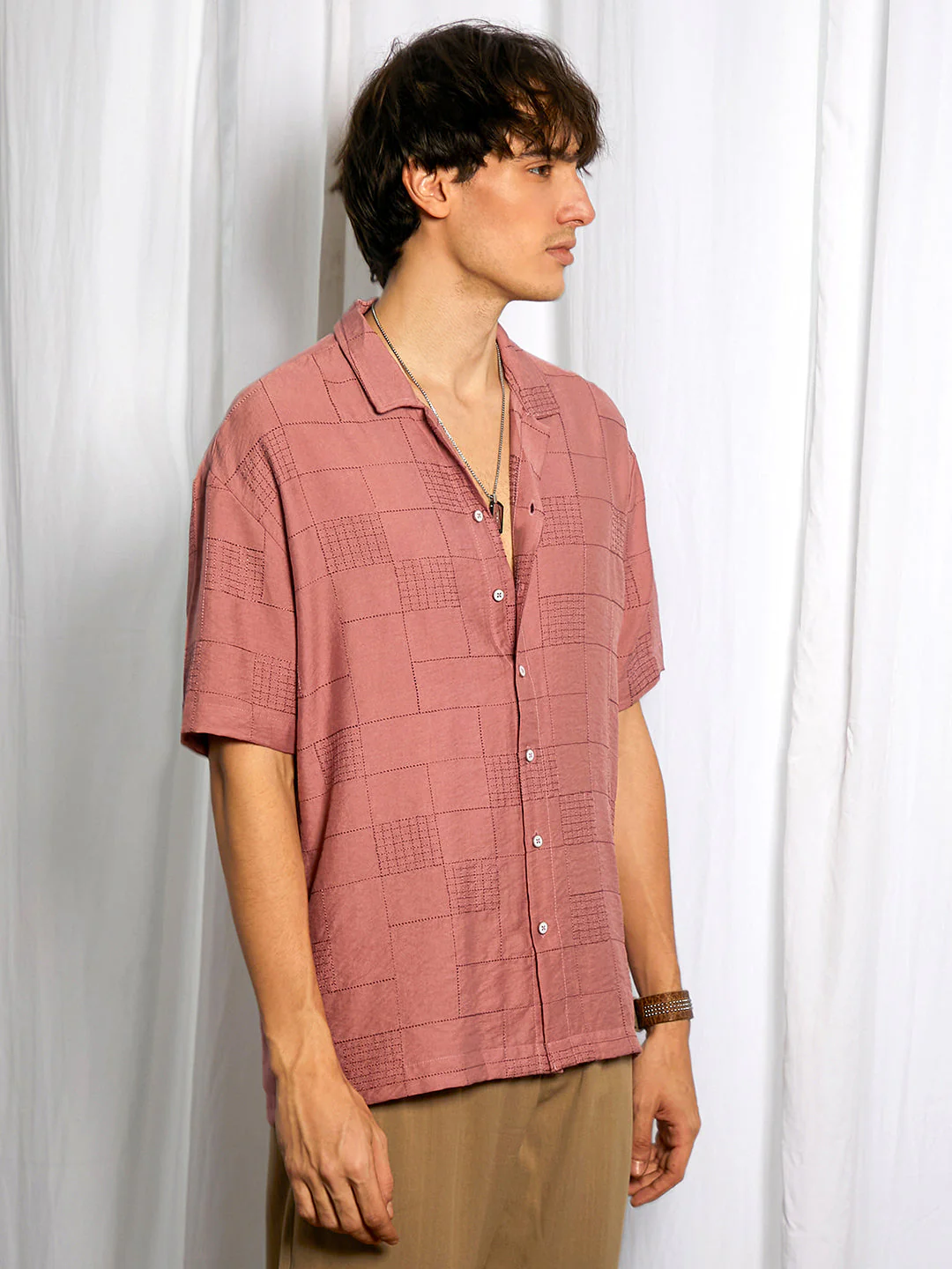 Graph-Tactile Oversized Shirt - Image 3