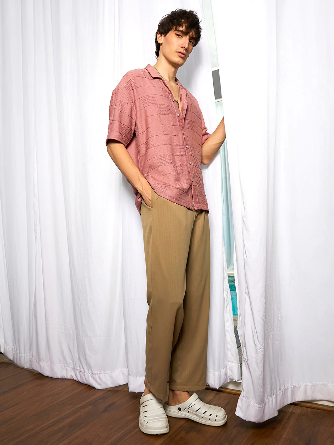 Graph-Tactile Oversized Shirt - Image 5