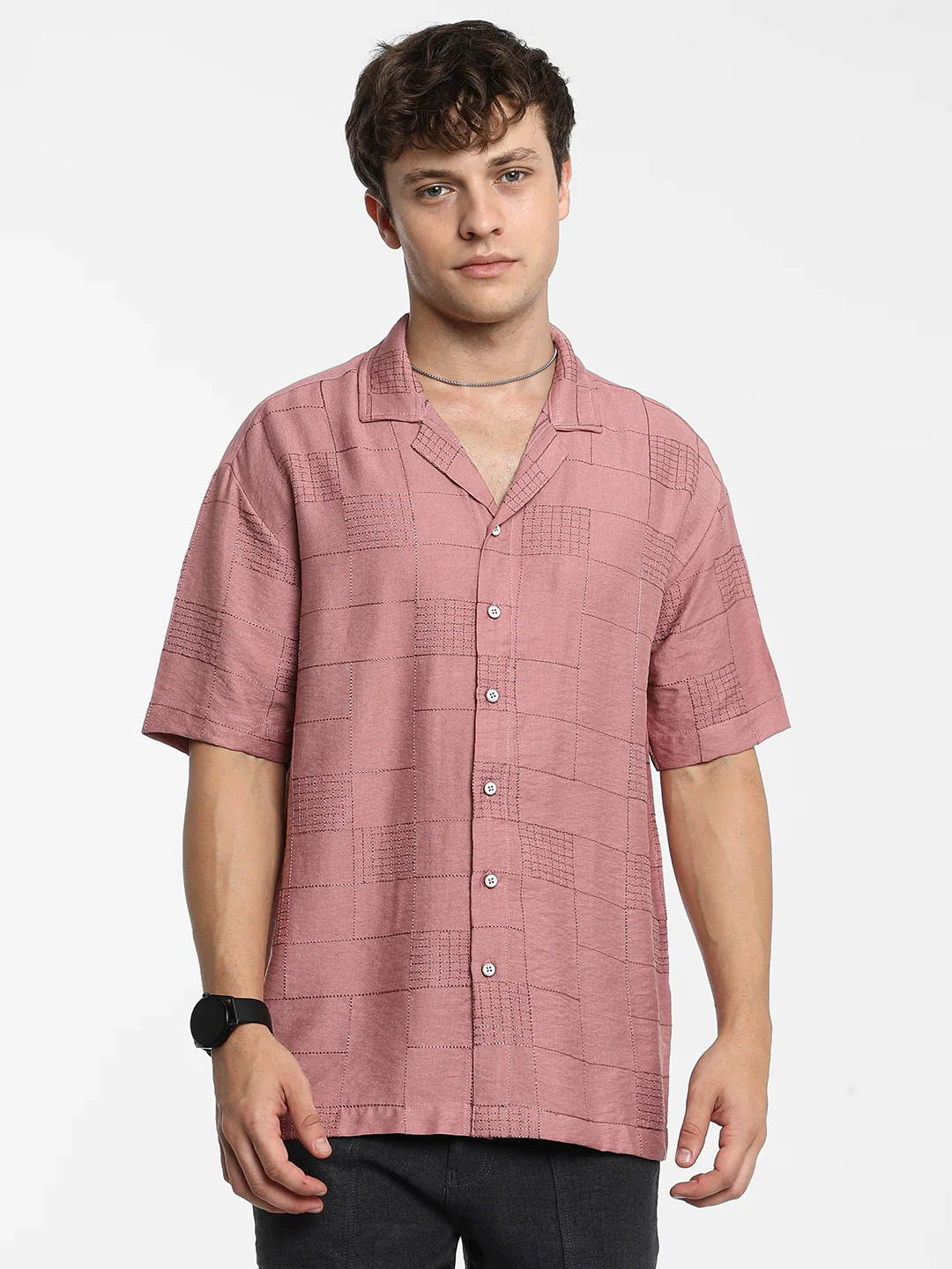 Graph-Tactile Oversized Shirt - Image 8